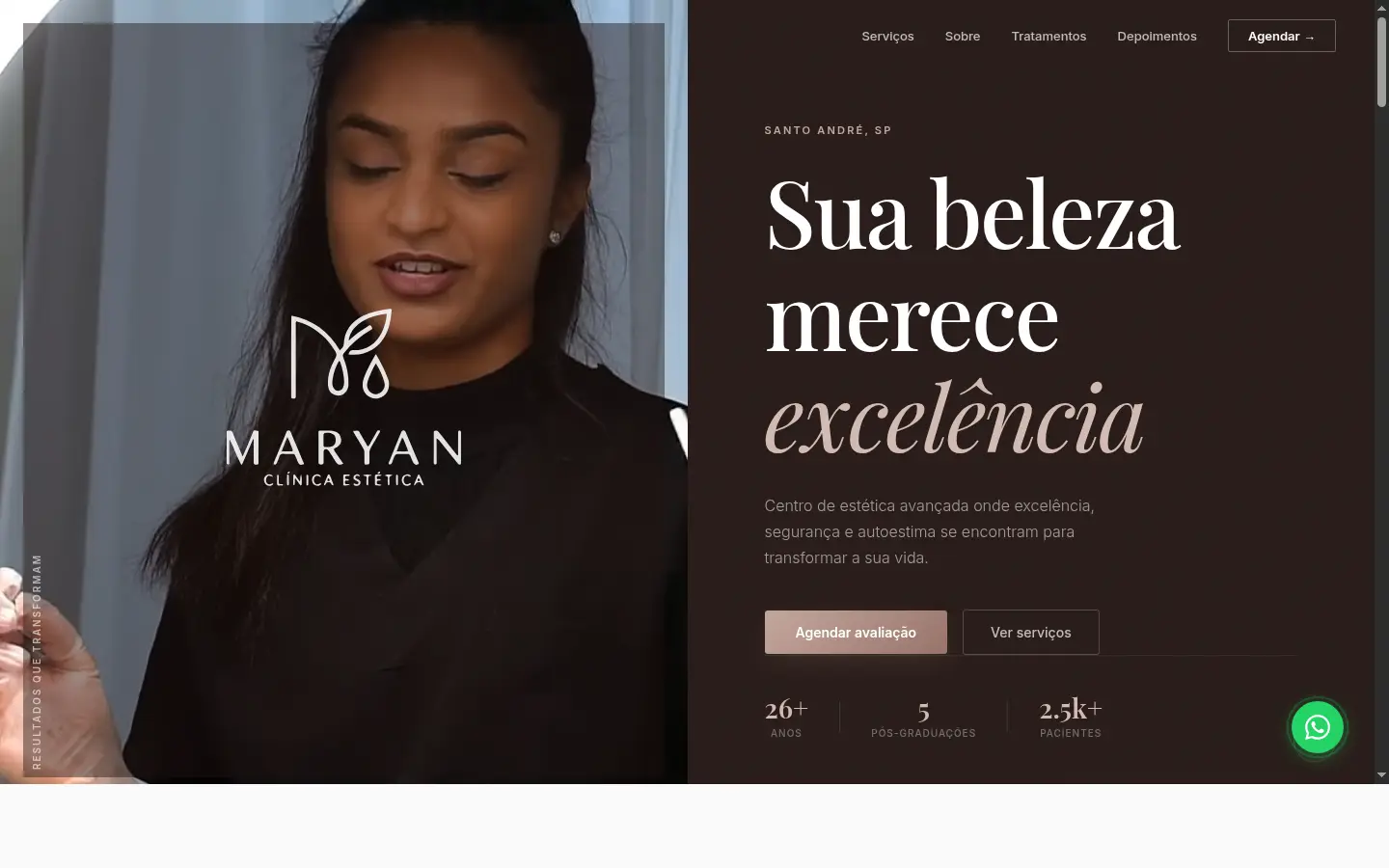 Site Clínica Maryan