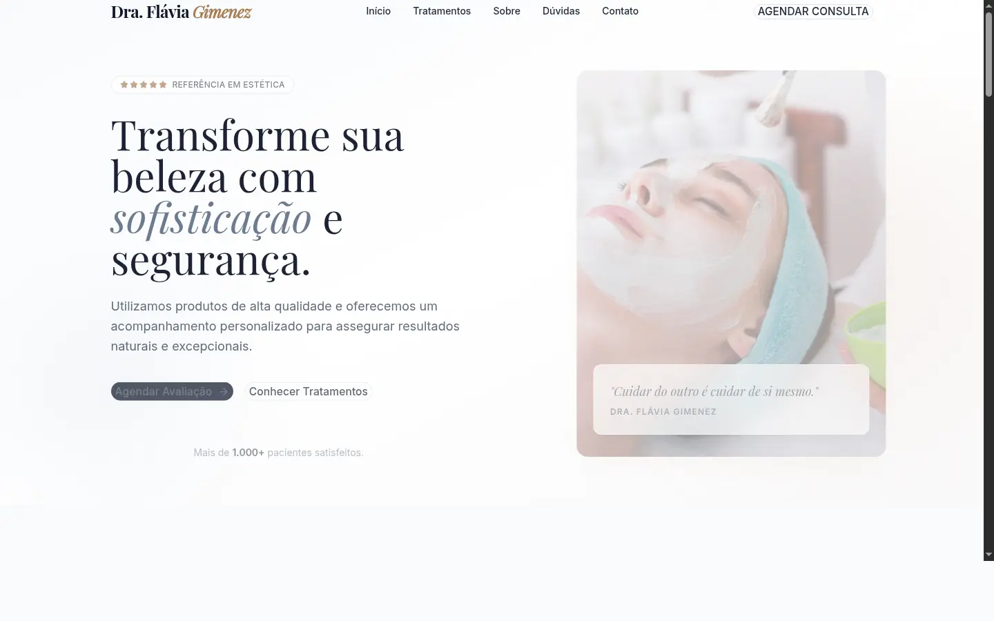 Site Dra. Flávia Gimenez